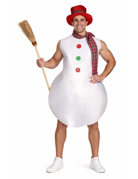 Déguisement Bonhomme de neige Taille L - de haute qualité, idéal pour le carnaval, les fêtes à thème et les événements spéciaux